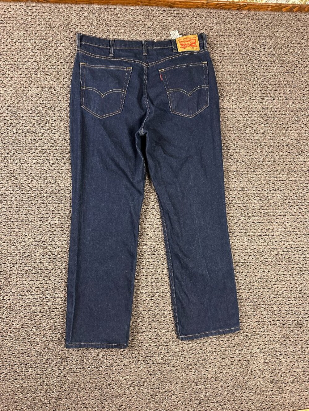 Levi's 516 Regular Fit Straight Leg Dark Wash Denim Jeans Men's 38 x 30 EUC Y2K